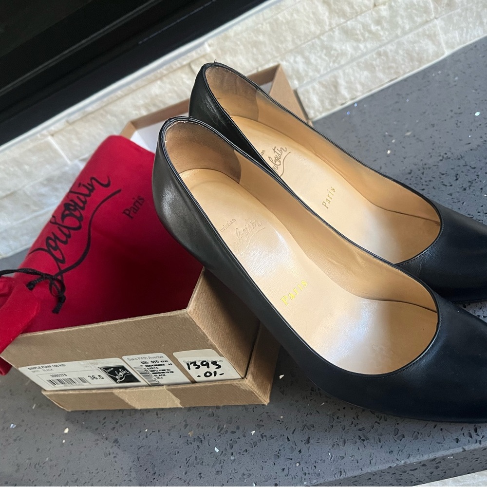 Christian Louboutin Simple Pumps Black 100mm.